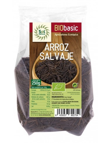 Pack 6 Uds. Arroz Salvaje Bio 250 g  de Solnatural