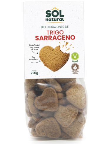 Pack 9 Uds. Corazones Trigo Sarraceno Con Sirope De Maíz Bio 250 g  de Solnatural