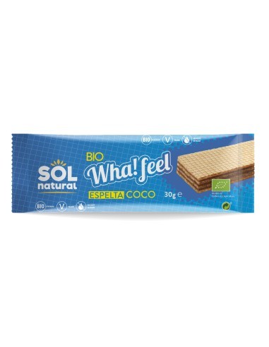 Pack 20 Uds. Wha! Feel Snack Espelta Y Coco Bio 20 x 30 g  de Solnatural