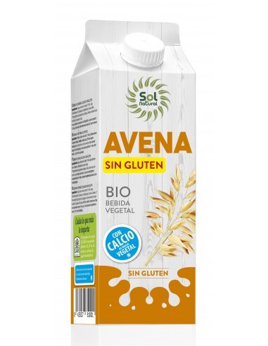 Pack 6 Uds. Bebida De Avena Calcio Sin Gluten Bio 1 L  de Solnatural