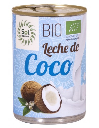 Pack 6 Uds. Leche De Coco Para Cocinar Lata Bio 400 ml  de Solnatural