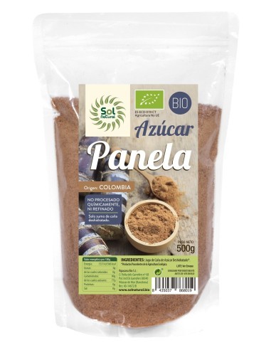 Pack 12 Uds. Azúcar Panela Bio 500 g  de Solnatural