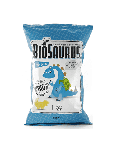 Pack 12 Uds. Snack Con Sal Marina Bio 50 g  de Biosaurus