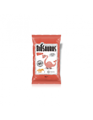 Pack 12 Uds. Snack Sabor Ketchup Bio 50 g  de Biosaurus