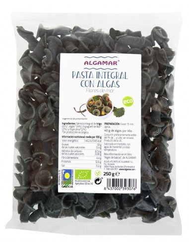 Pack 6 Uds. Pasta Con Algas Flores Mar Bio 250 g  de Algamar