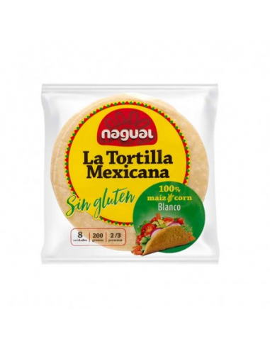 Pack 12 Uds. Tortillas De Maíz Sin Gluten 200 g - 8/u  de Nagual