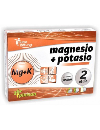 Magnesio+Potasio, Nutranature, 60 Comp. de Pinisan