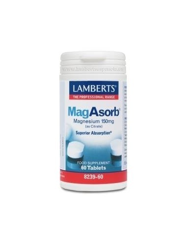 MagAsorbÂ® (Magnesio 150 mg como citrato) 60 Tabs de Lamberts