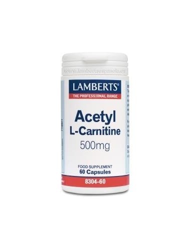 L-Acetil Carnitina HCl 500 mg 60 Caps de Lamberts