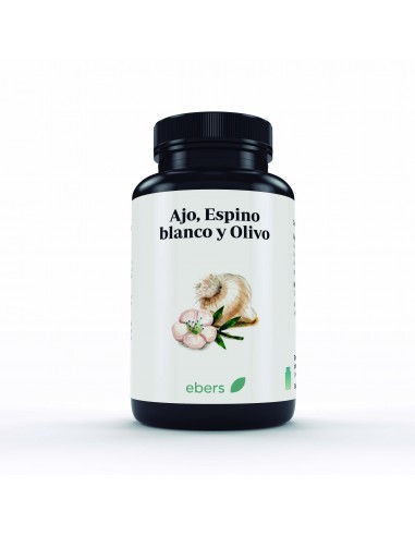 Ajo + Espino Blanco+ Olivo 700 Mg 60 Perlas de Ebers