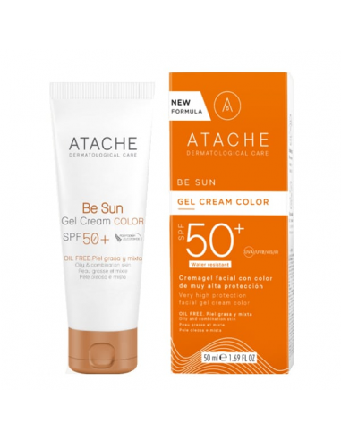 Be Sun Gel Cream Color  Spf50+ 50ml de Atache