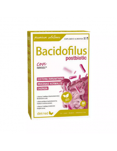 Pack 4x3 Uds Bacidofilus Postbiotic 30 Cápsulas de Dietmed