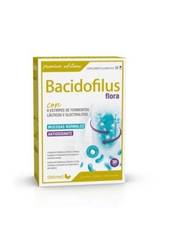 Pack 4x3 uds Bacidofilus Flora 30Cap. de Dietmed