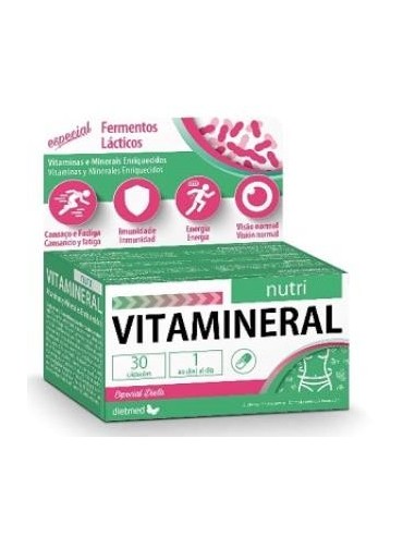 Pack 4x3 uds Vitamineral Nutri 30Cap. de Dietmed