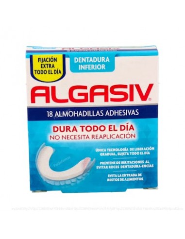 Algasiv Almohadilla Dental Inferior Adhesiva 18Ud de Algasiv