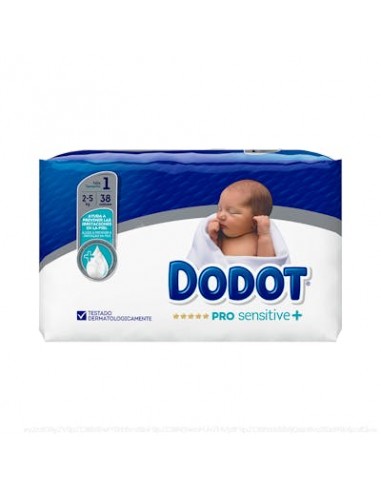 Dodot Pañal Inf Pro Sensitive T1 2-5 Kg 38 U de Dodot