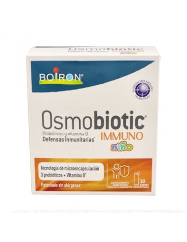 Osmobiotic Immuno Niños Sabor Frambuesa 30Sbrs. de Boiron