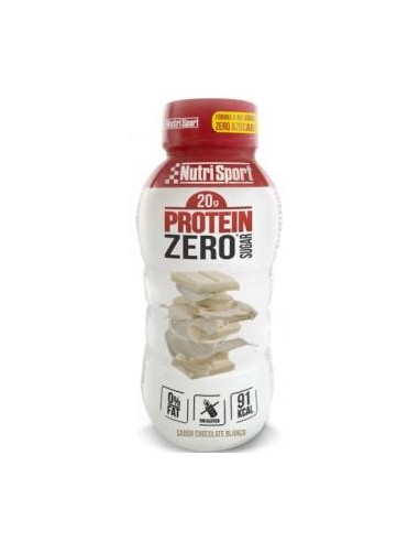 Protein Zero Batido Chocolate Blanco 12X330Ml. de Nutrisport