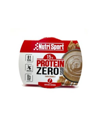 Pudding Protein Zero Caramelo 12Tarrinasx135Gr. de Nutrisport