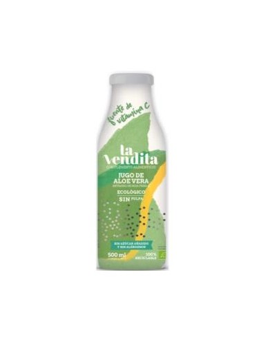 Jugo De Aloe Vera 100% Sin Pulpa 500Ml Eco de La Vendita