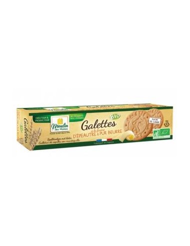 Galleta De Espelta Pura Mantequilla 125 Gr Bio de Moulin Des Moines