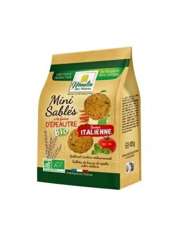 Galletas Saladas Sabor A Italia 125 Gr de Moulin Des Moines