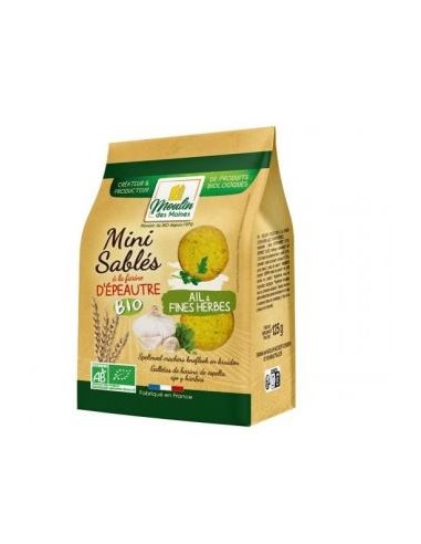 Galletas Saladas Sabor Ajo Y Finas Hierbas 125 Gr de Moulin Des Moines