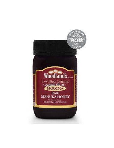 Miel De Manuka Raw Mgo 250+ Monofloral 500Gr Eco de Woodland´S