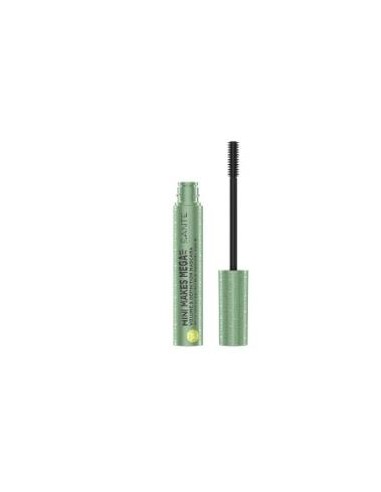 Mascara Pestañas Mini Makes Mega 01 Black 8 Ml de Sante Naturkosmetik