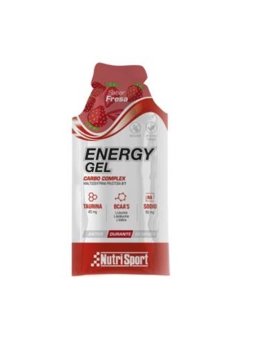 Energy Gel Fresa 24 Uds de Nutrisport