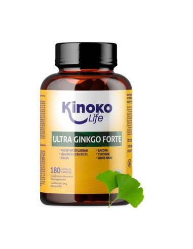 Ultra Ginkgo Forte 180 Cap. de Kinoko Life