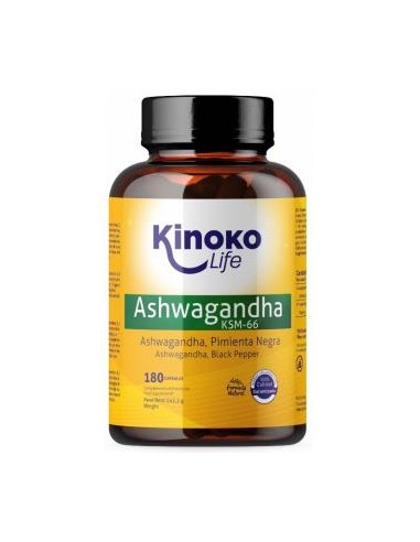 Ashwagandha Ksm-66 180 Cap. de Kinoko Life