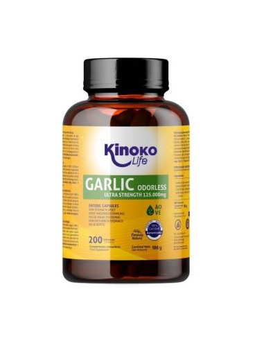 Garlic Oil (Aceite De Ajo) 200 Cap. de Kinoko Life