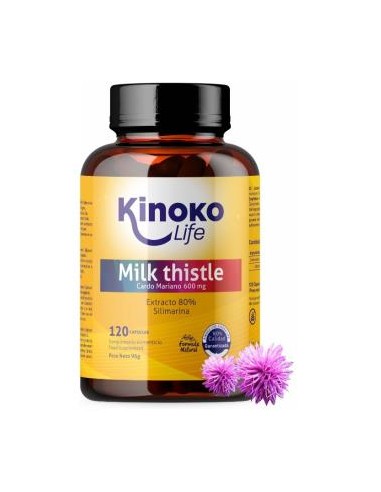 Milk Thistle 600 Mg (Cardo Mariano) 120 Cap. de Kinoko Life