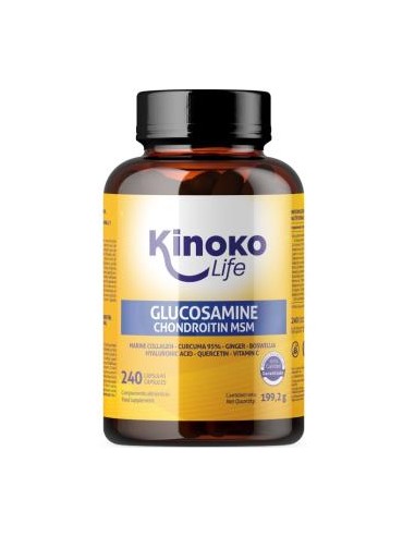 Glucosamina Condroitina Con Msm 240 Cap. de Kinoko Life