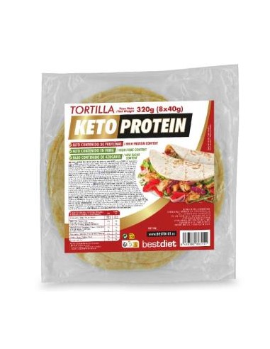 Tortillas Mexicanas Protein 8 Udsx40 Gr de Keto Protein