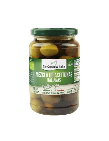 Aceitunas Mezcla Italianas 350 Gr Demeter de Bio Organica Italia