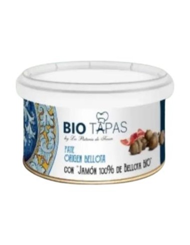 Pate Bio Origen Bellota 100%. Lata 100Gr. de Bio Tapas