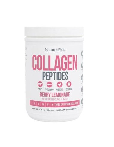 Collagen Peptides Berry Lemonade 322 G de Natures Plus