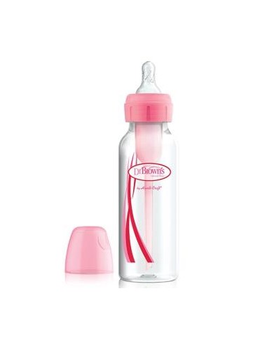 Biberon Options B/Estre Sili Redon +0M 250Ml Rosa de Dr. Brown´S