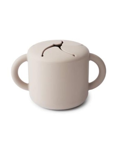 Taza Para Snack Silicona Ivory** de Mushie