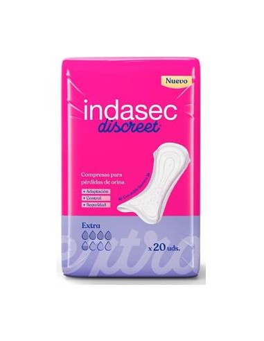 Compresa Indasec Discreet Abso Extra 350Ml 20Un de Indasec