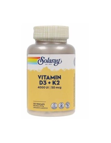 Big Vitamin D3 & K2 (Mk7) 120Cap. de Solaray