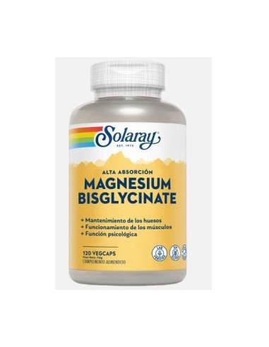 Bisglycinato Magnesio 120Cap. de Solaray