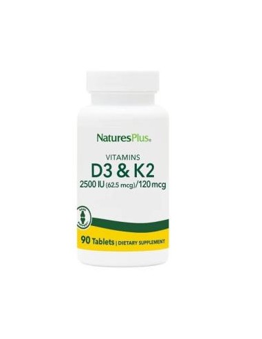 Vitamina D3 2500Ui+Vit K2 120Mcg 90Comp. de Natures Plus