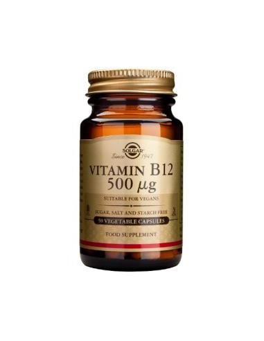 Vitamina B12 (Cianocobalamina) 500Mcg 50Cap de Solgar