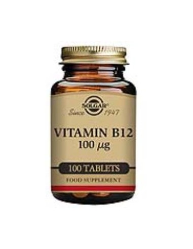 Vitamina B12 (Cianocobalamina) 100Mcg. 100Comp. de Solgar