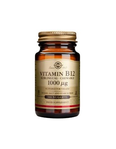 Vitamina B12 Cianocobalamina 1000Mcg. 100Comp.Mast de Solgar