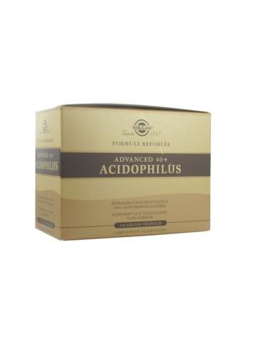 40 Plus Acidophilus Avanzado 120Vegicaps de Solgar