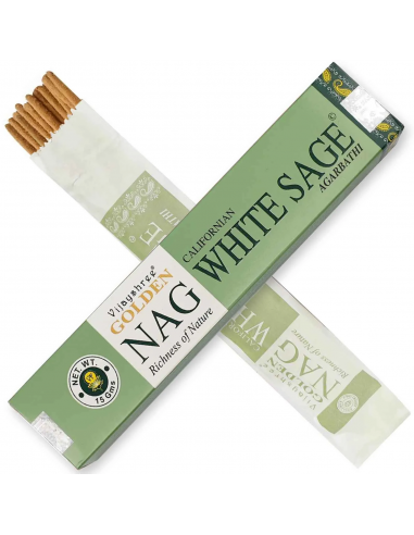 Golden Nag Salvia Blanca en Varilla - White Sage Masala